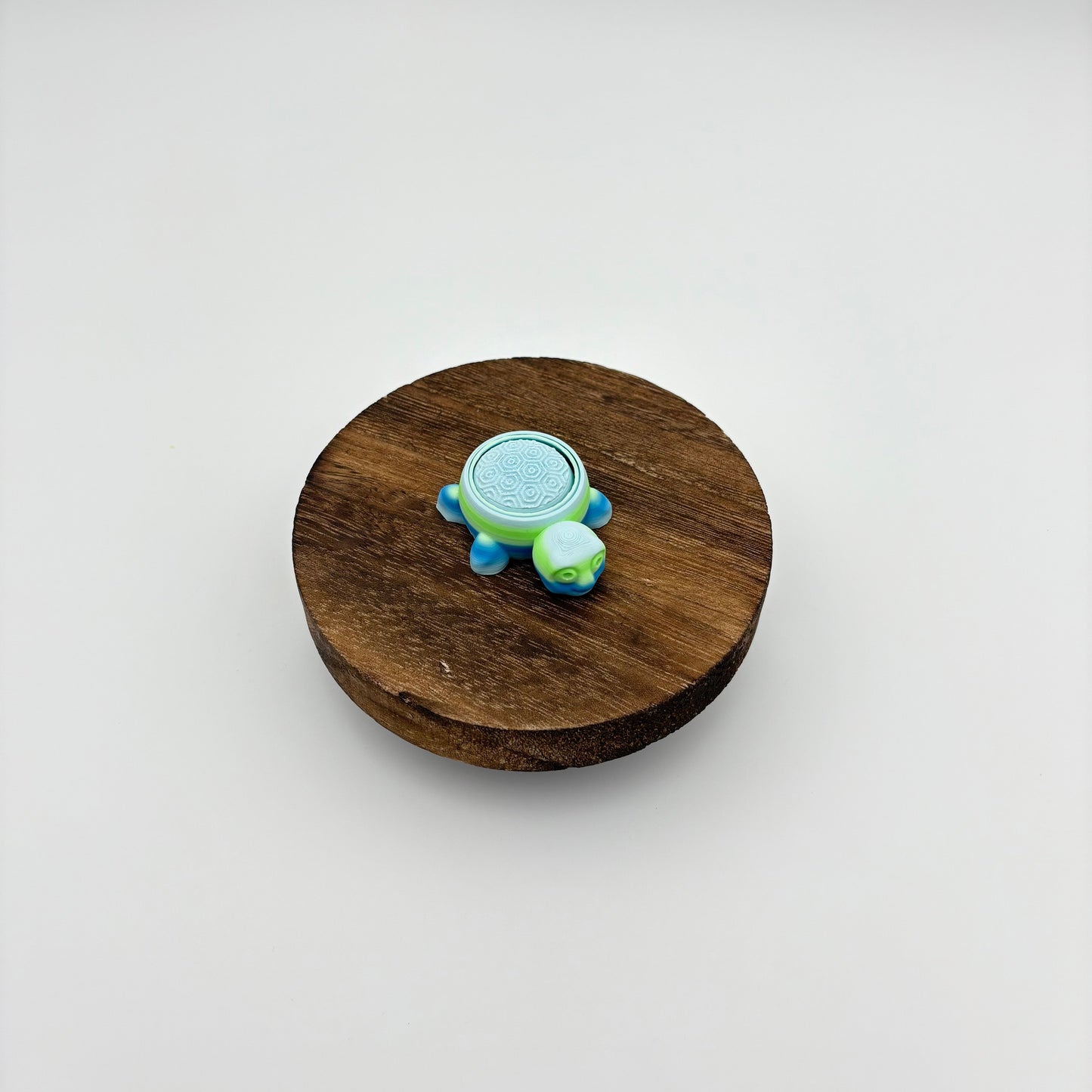 Turtle Gyro Fidget Spinner - 5 Textured Pattern Shells, 3D Printed Stress Relief Toy