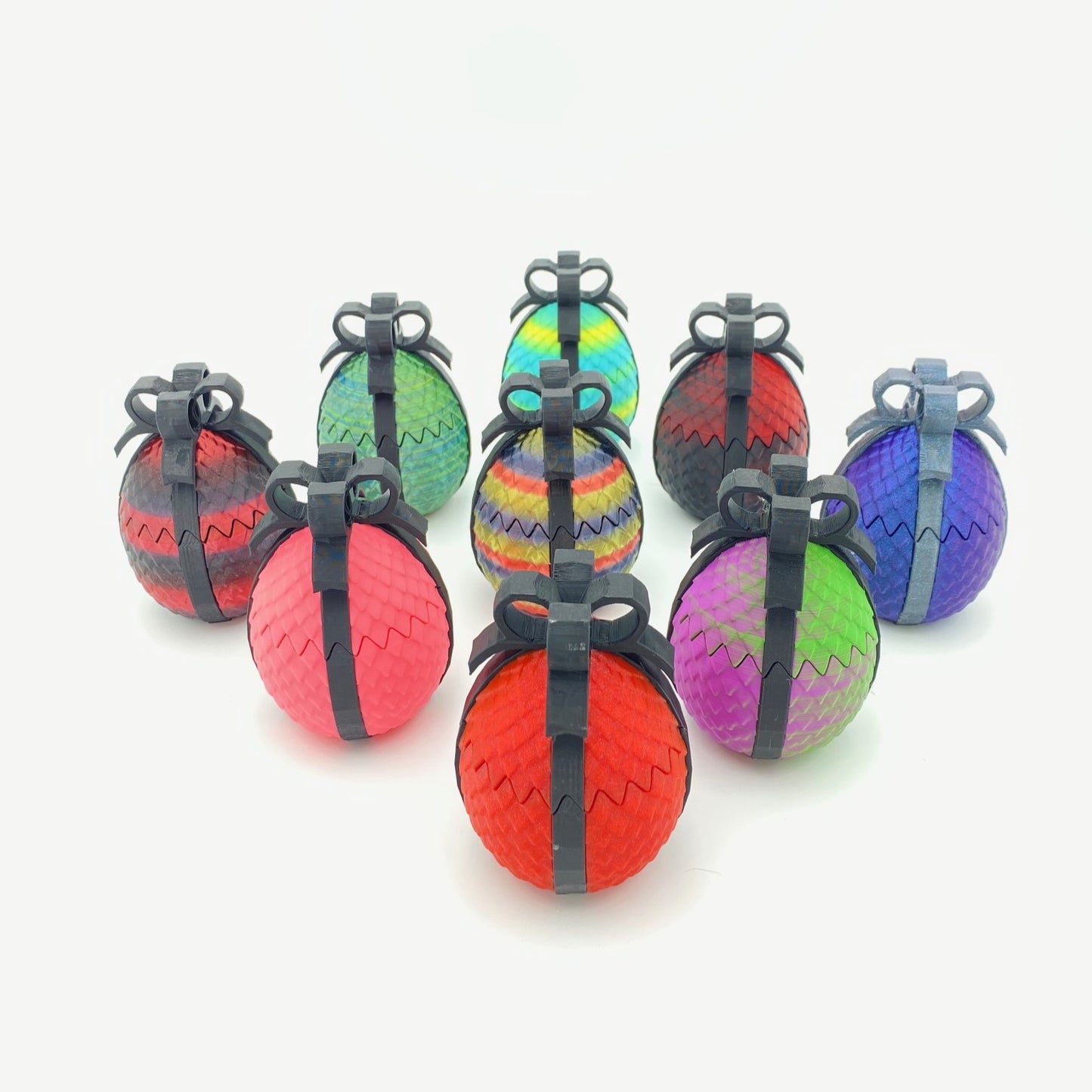 Gift Eggs - Dragon Gift Egg – Surprise with a Bow! - Approx. 3" Wide x 4" Tall