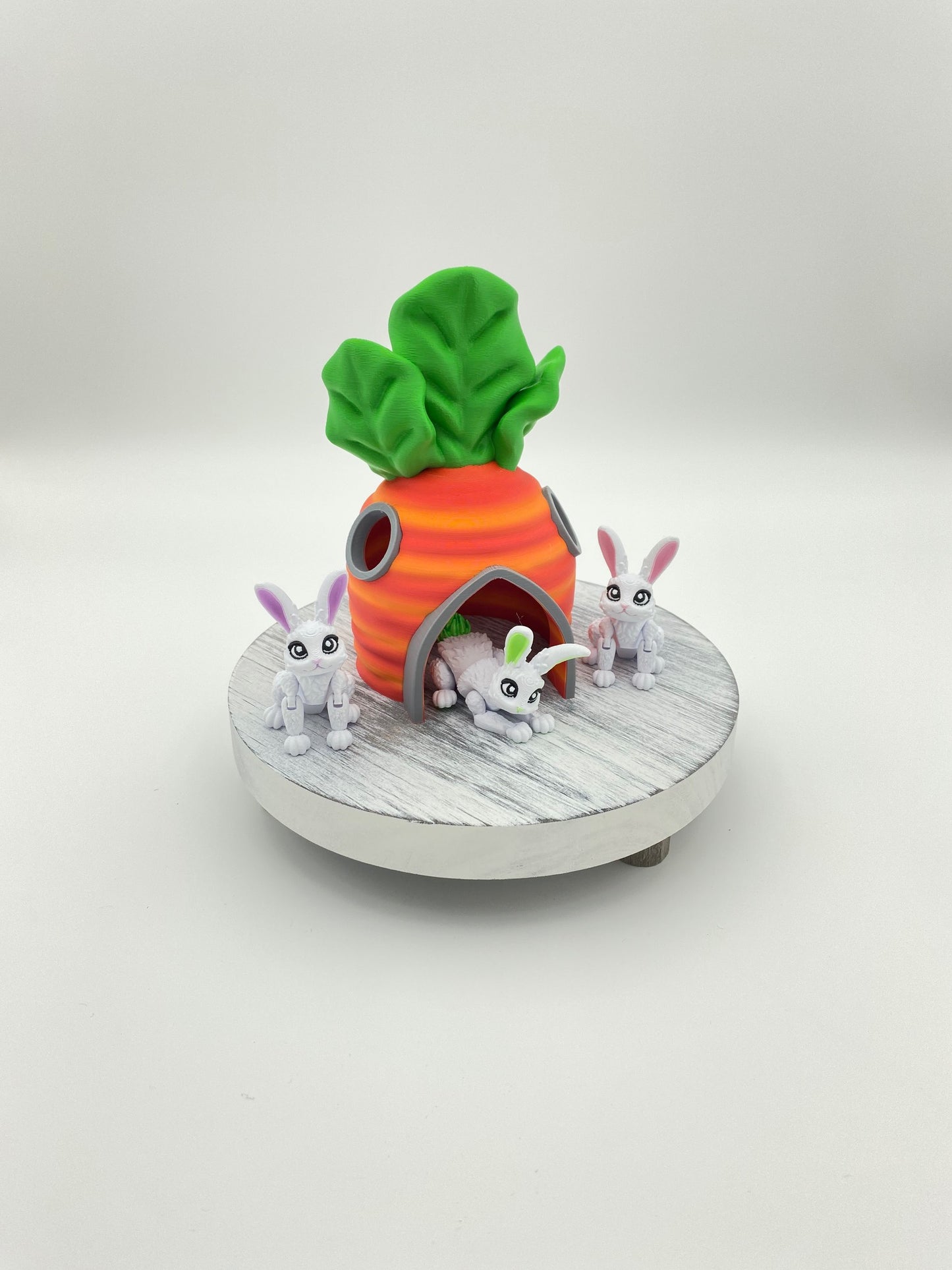 Carrot House - Enchanted Tiny Burrow for Your Beasts! 3.25" wide x 5.75 high