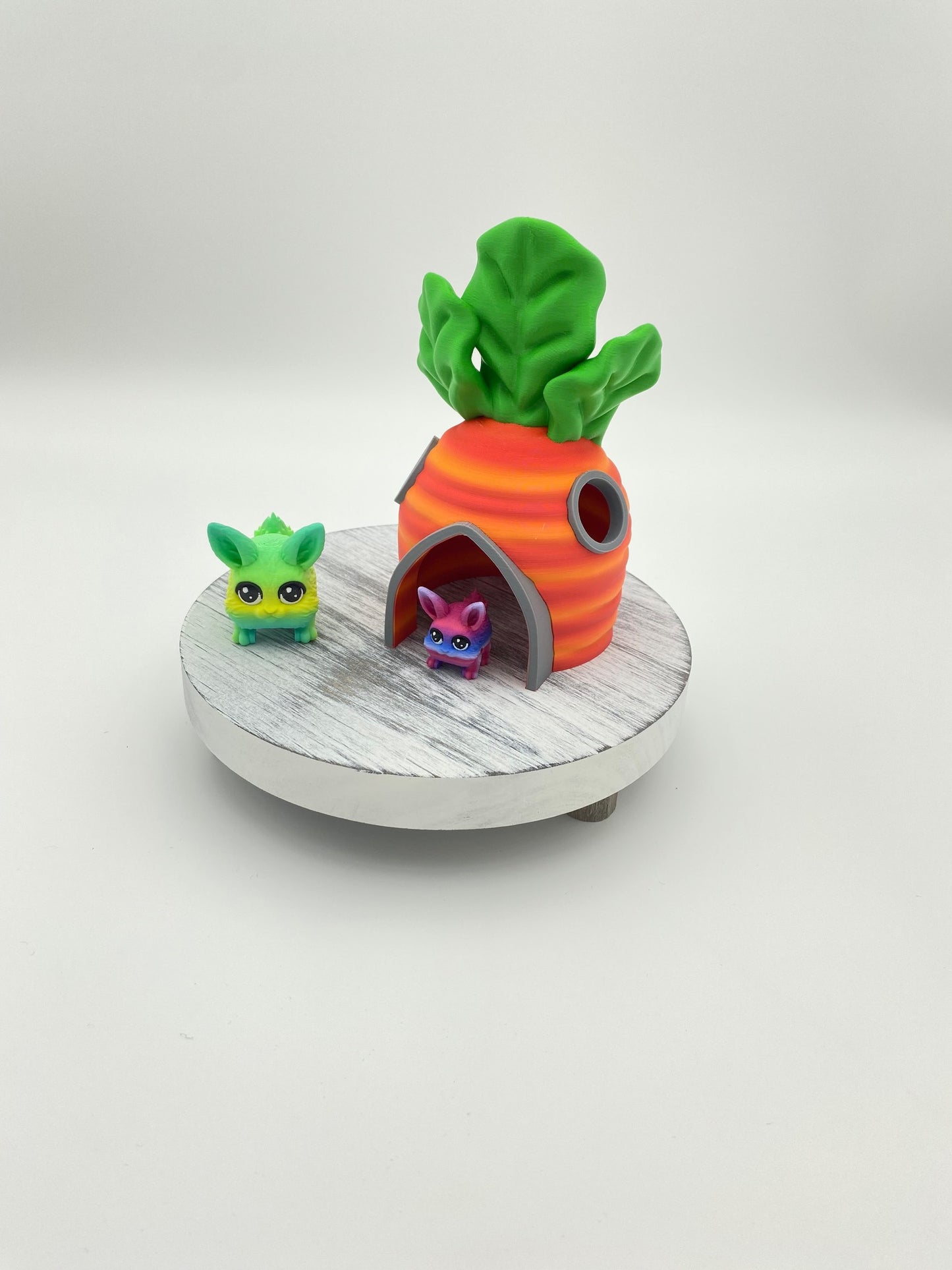 Carrot House - Enchanted Tiny Burrow for Your Beasts! 3.25" wide x 5.75 high