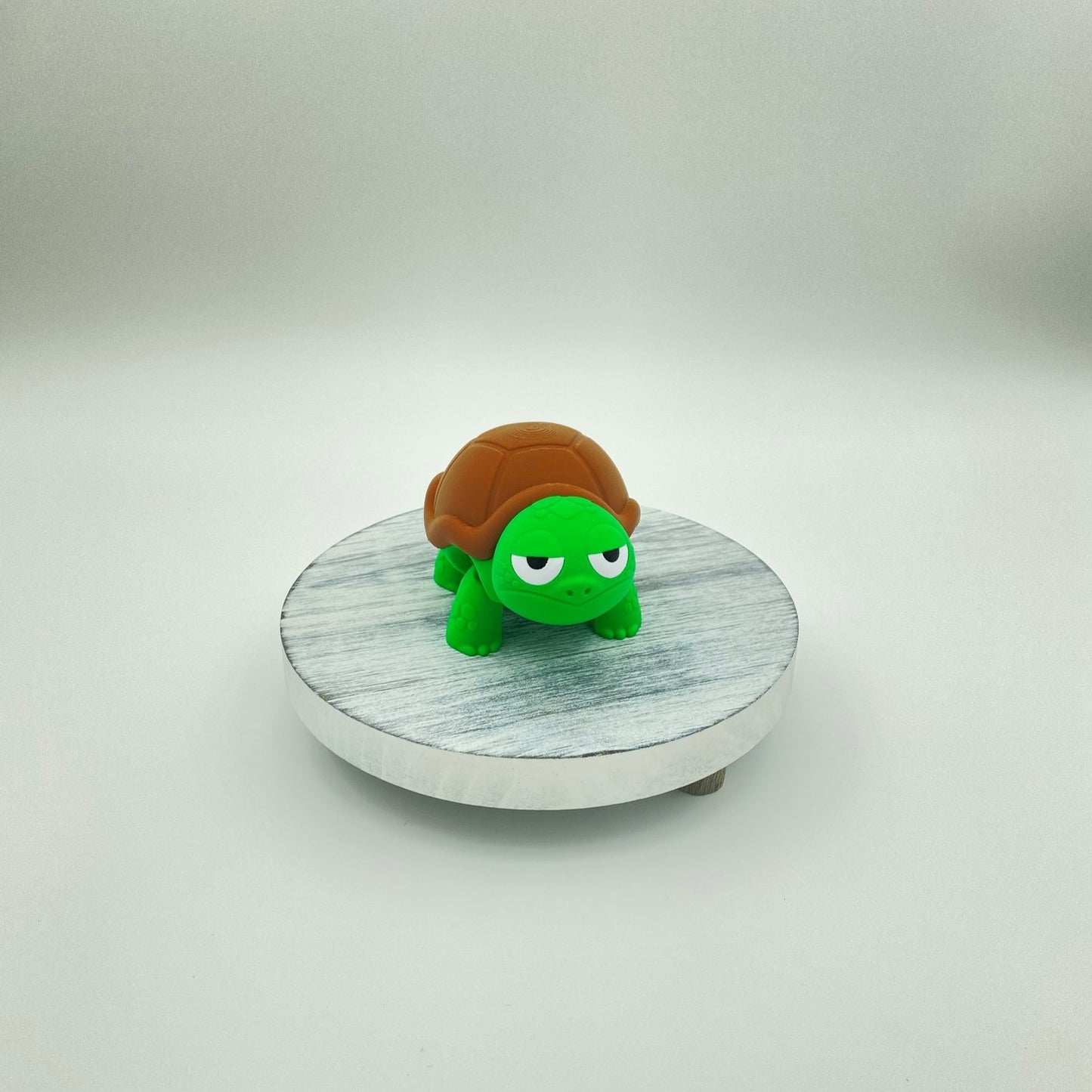Twin Turtles of Emotion – Surprised & Unimpressed Companions - Articulated Flexi -Approx. 5" Long