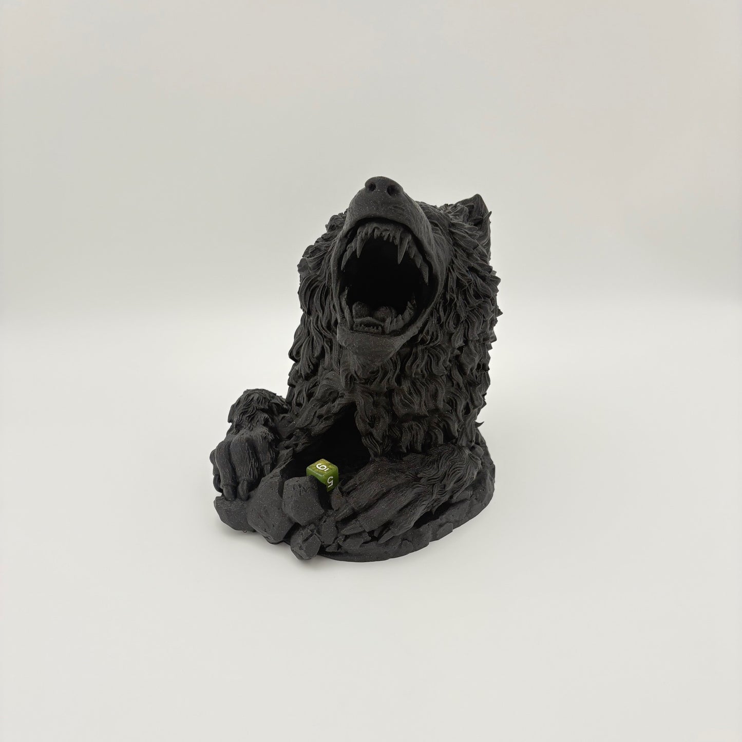 Wolf Bite Dice Tower - Howl of the Wild - RPG, Tabletop Gaming - Approx. 9" x 7.5" x 8.5
