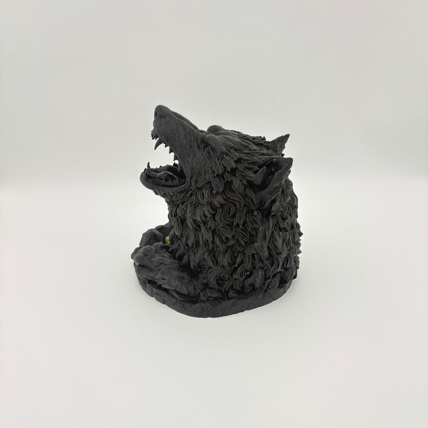 Wolf Bite Dice Tower - Howl of the Wild - RPG, Tabletop Gaming - Approx. 9" x 7.5" x 8.5