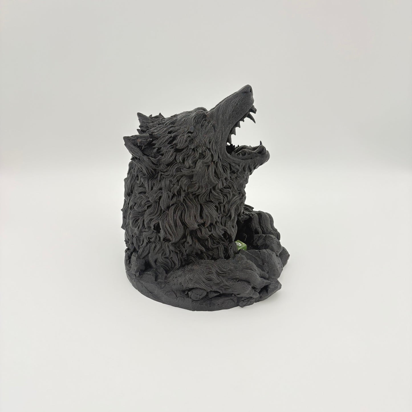 Wolf Bite Dice Tower - Howl of the Wild - RPG, Tabletop Gaming - Approx. 9" x 7.5" x 8.5