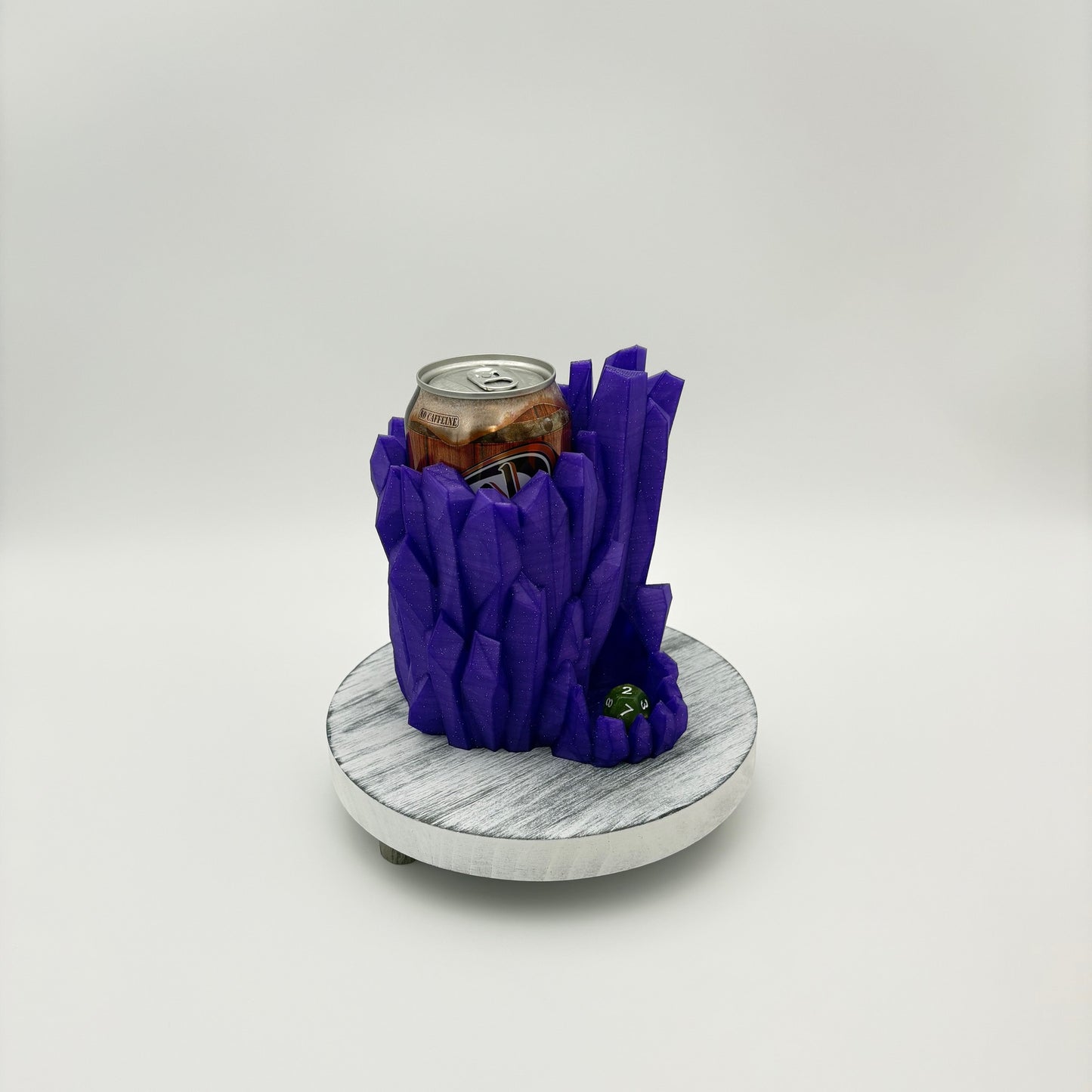 Frostbite Shard Can Holder & Dice Tower - Dual Purpose Dragon Artifact for TTRPG & Soda Defense! - Approx. 5.5" x 4.5" x 6"