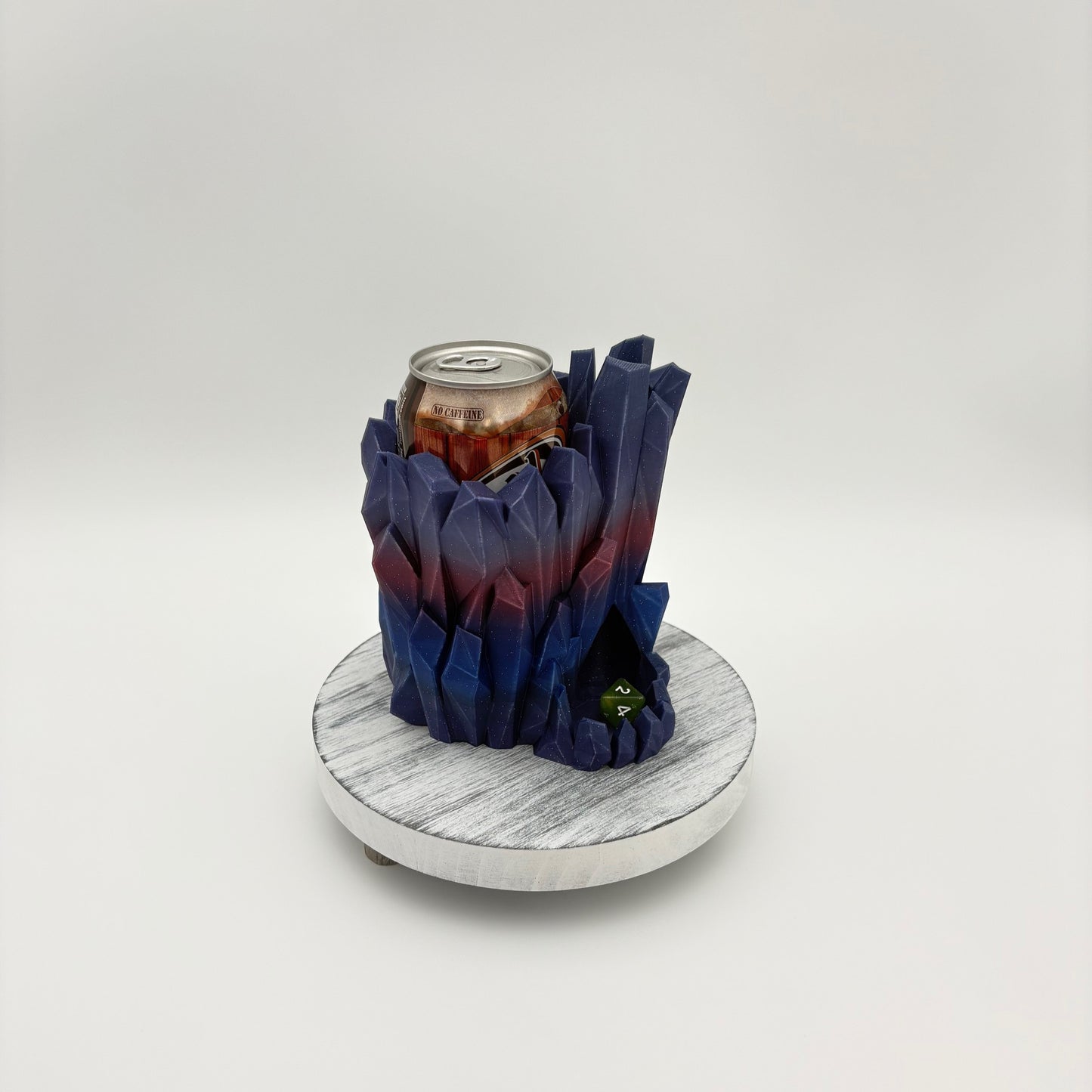 Frostbite Shard Can Holder & Dice Tower - Dual Purpose Dragon Artifact for TTRPG & Soda Defense! - Approx. 5.5" x 4.5" x 6"