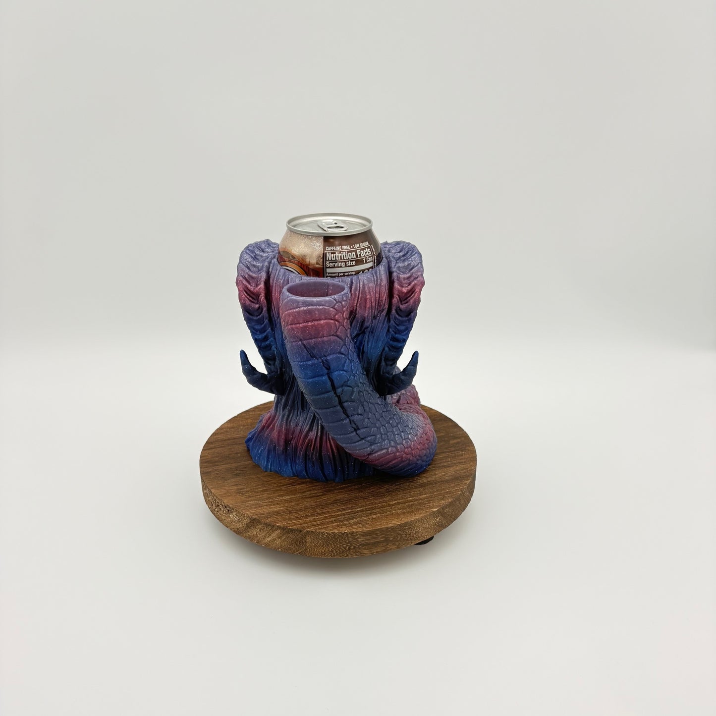 Infernal Gambit Can Holder & Dice Tower - Tiefling & Serpent Fantasy Accessory for TTRPGs - Approx. 6" x 5.5" x 5.5"