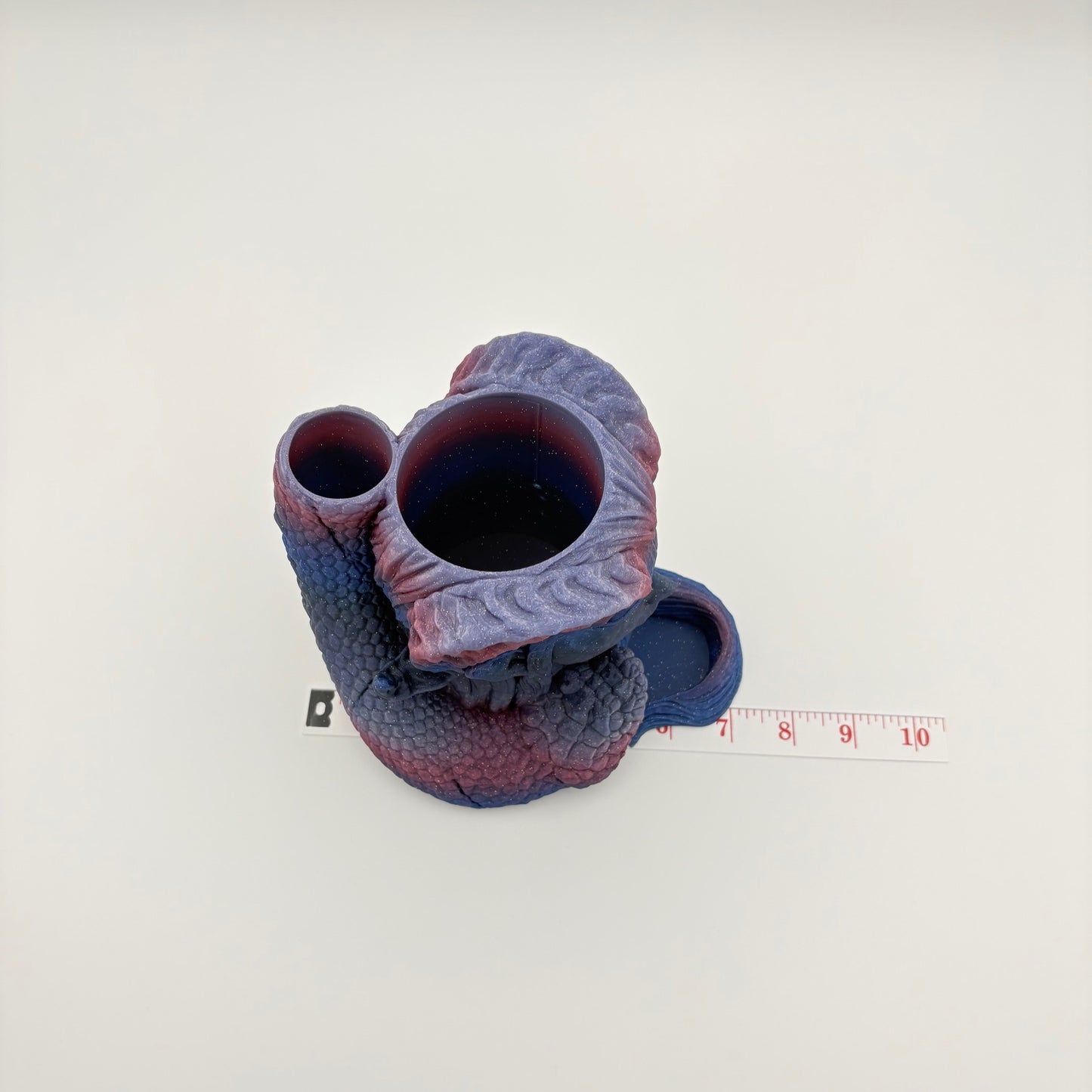 Infernal Gambit Can Holder & Dice Tower - Tiefling & Serpent Fantasy Accessory for TTRPGs - Approx. 6" x 5.5" x 5.5"