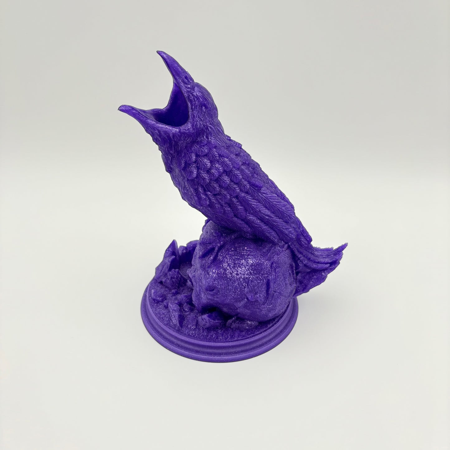 Raven's Feast Dice Tower – Embrace the Shadows of Fate! Fantacy Dice Rolling Tower Tray - Approx. 8.5" Tall