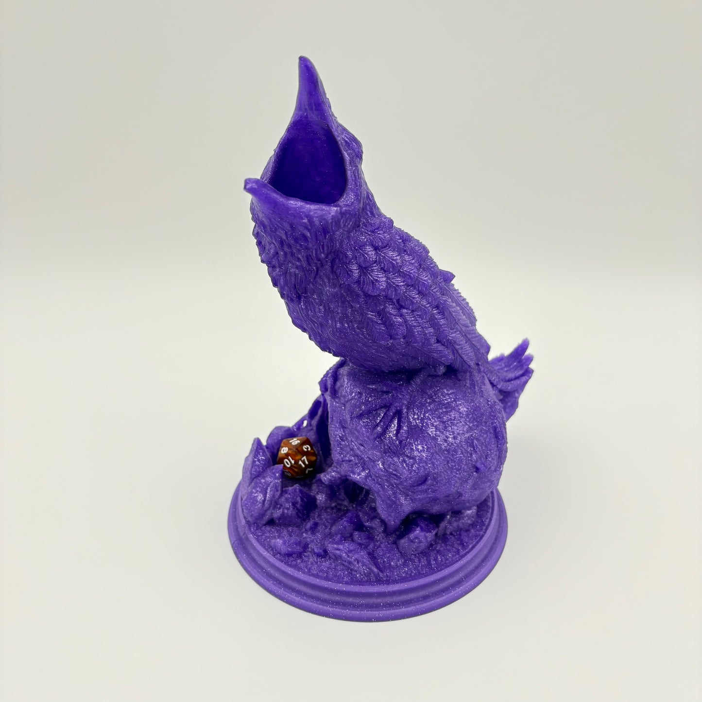 Raven's Feast Dice Tower – Embrace the Shadows of Fate! Fantacy Dice Rolling Tower Tray - Approx. 8.5" Tall