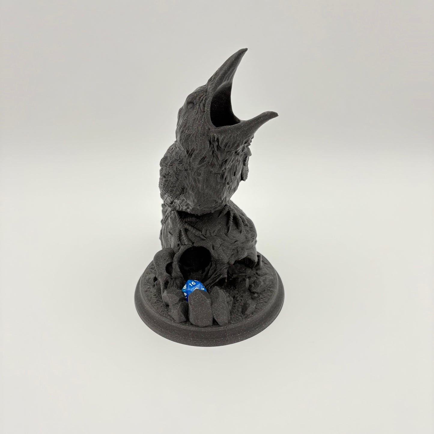 Raven's Feast Dice Tower – Embrace the Shadows of Fate! Fantacy Dice Rolling Tower Tray - Approx. 8.5" Tall