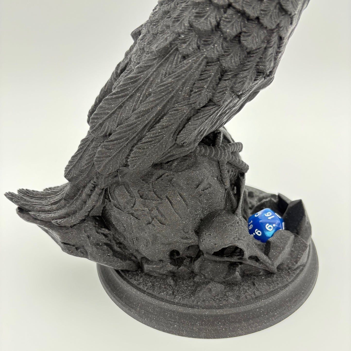 Raven's Feast Dice Tower – Embrace the Shadows of Fate! Fantacy Dice Rolling Tower Tray - Approx. 8.5" Tall