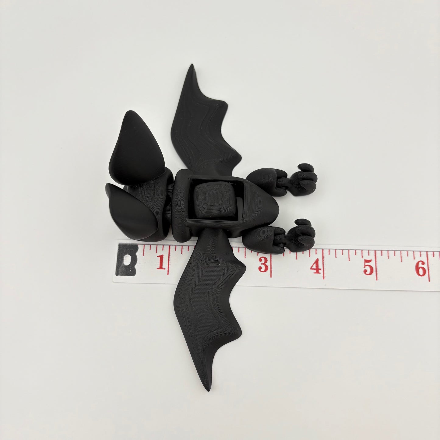 Articulated 3D Printed Glider Bat - Fidget Toy, Fantasy Desk Pet - Approx. 3.75" Long
