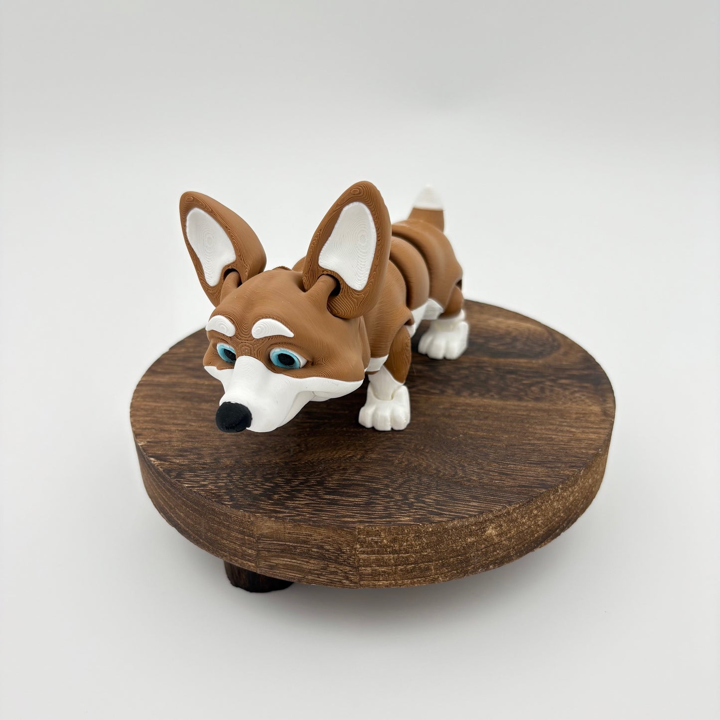 3D Printed Corgi Dog Set – Cute Miniature Figurines with Bone, Bowl & Dog House