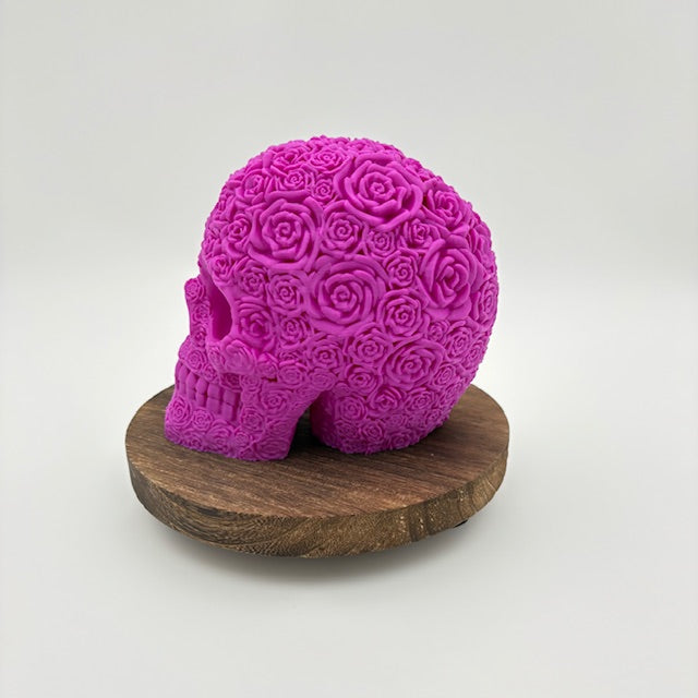 Bloom of Doom Skull – Spooky Gothic Rose Flower Decor