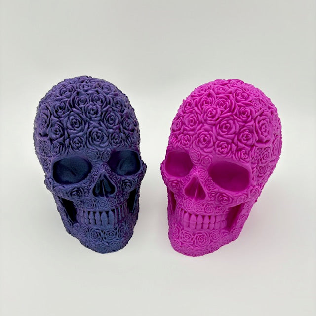 Bloom of Doom Skull – Spooky Gothic Rose Flower Decor