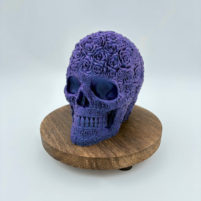 Bloom of Doom Skull – Spooky Gothic Rose Flower Decor