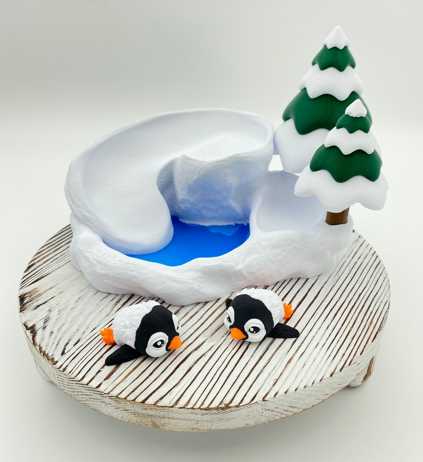 Penguin Ice Slide Set, Winter Village Accessory