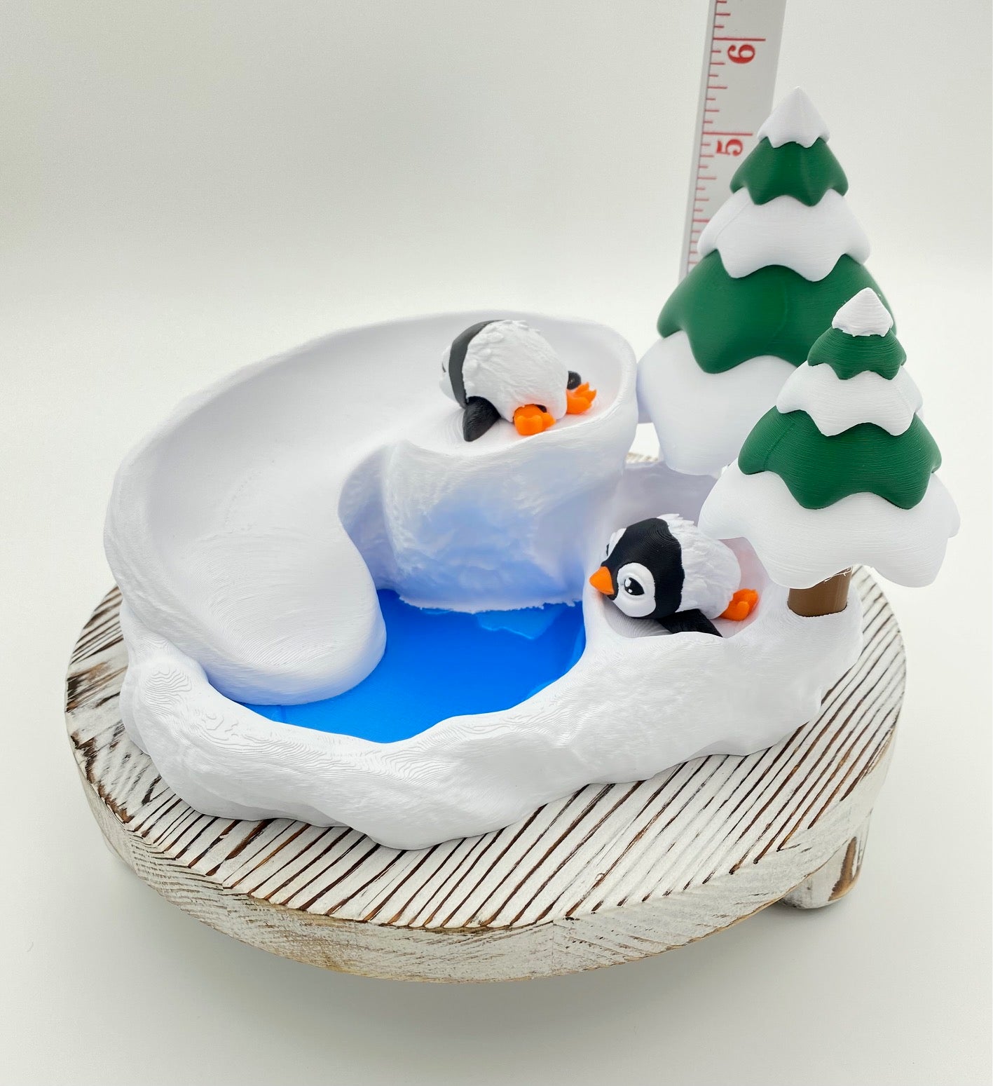 Penguin Ice Slide Set, Winter Village Accessory