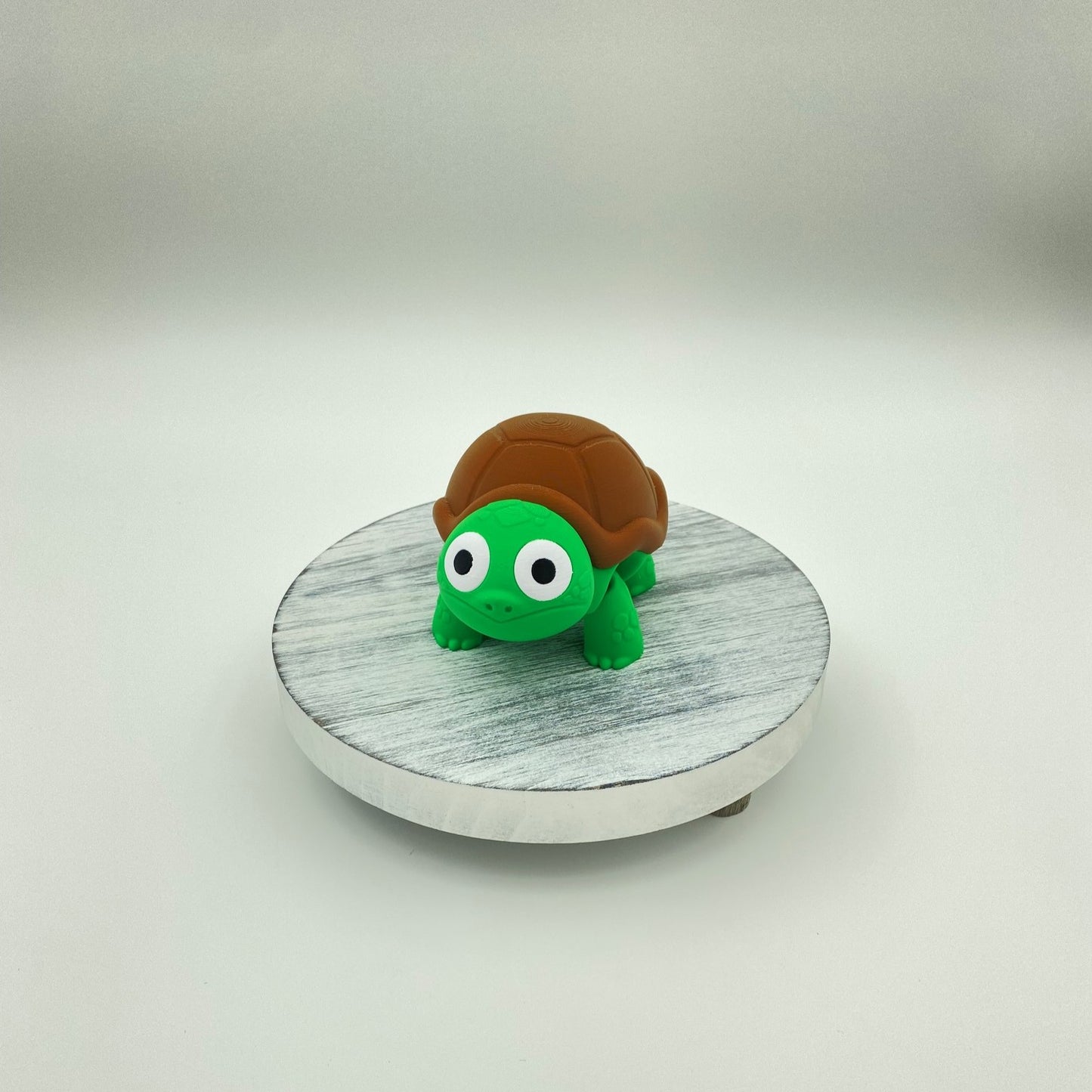 Twin Turtles of Emotion – Surprised & Unimpressed Companions - Articulated Flexi -Approx. 5" Long