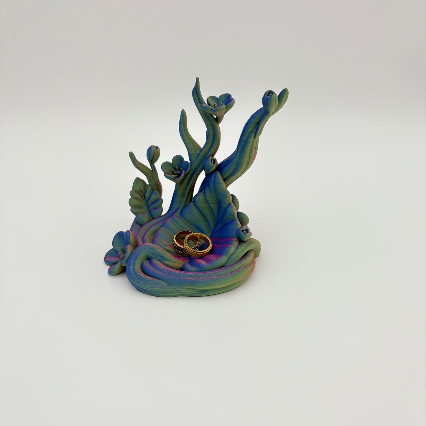 Nature Base Medium - Puffling Perch or Trinket Ring Tray - Approx. 5" Tall