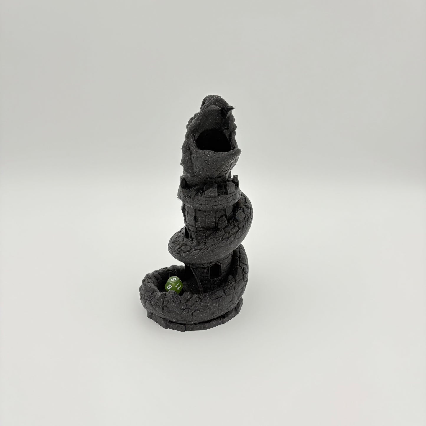 Basilisk Dice Tower - Unique 3D Printed for DnD, RPG, Tabletop Gaming -Approx. 8.5" Tall