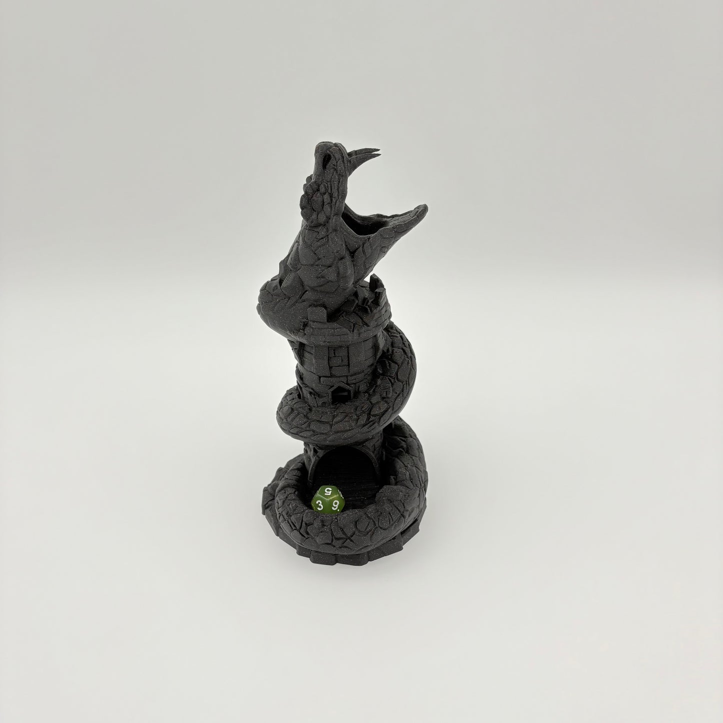 Basilisk Dice Tower - Unique 3D Printed for DnD, RPG, Tabletop Gaming -Approx. 8.5" Tall