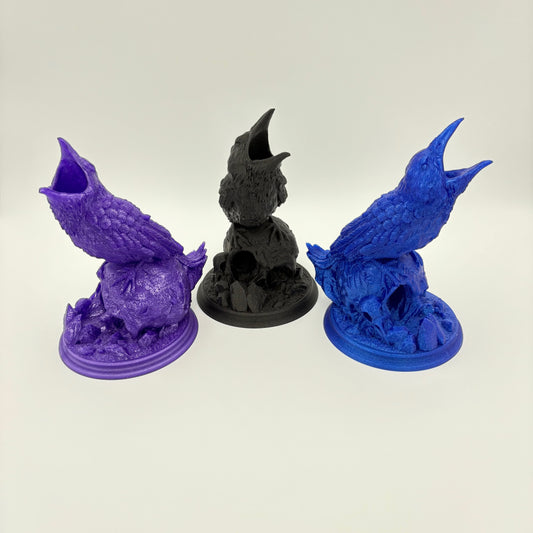 Raven's Feast Dice Tower – Embrace the Shadows of Fate! Fantacy Dice Rolling Tower Tray - Approx. 8.5" Tall