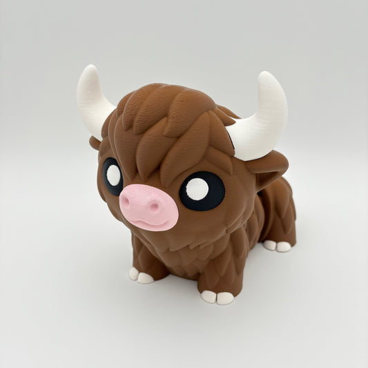 Flexi Highland Cow - 3D Printed Articulated & Adorably Moo-ving