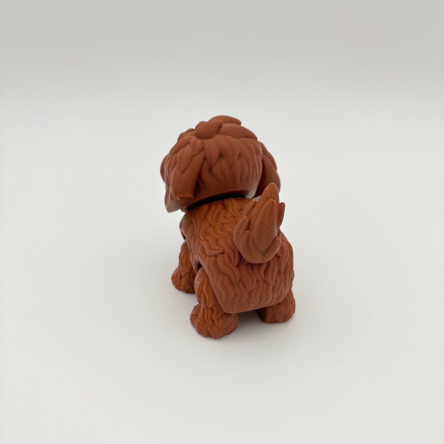Cute Flexi LabraDoodle - Articulated 3D Printed Dog, Fidget Toy (approx. 4" long)