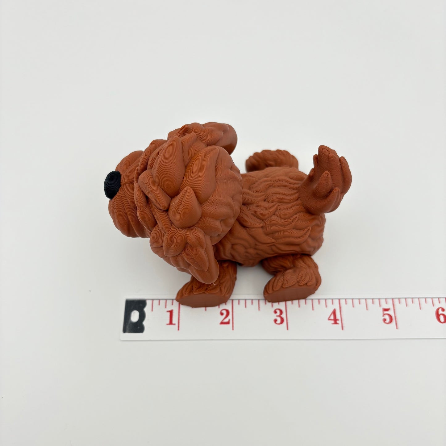 Cute Flexi LabraDoodle - Articulated 3D Printed Dog, Fidget Toy (approx. 4" long)