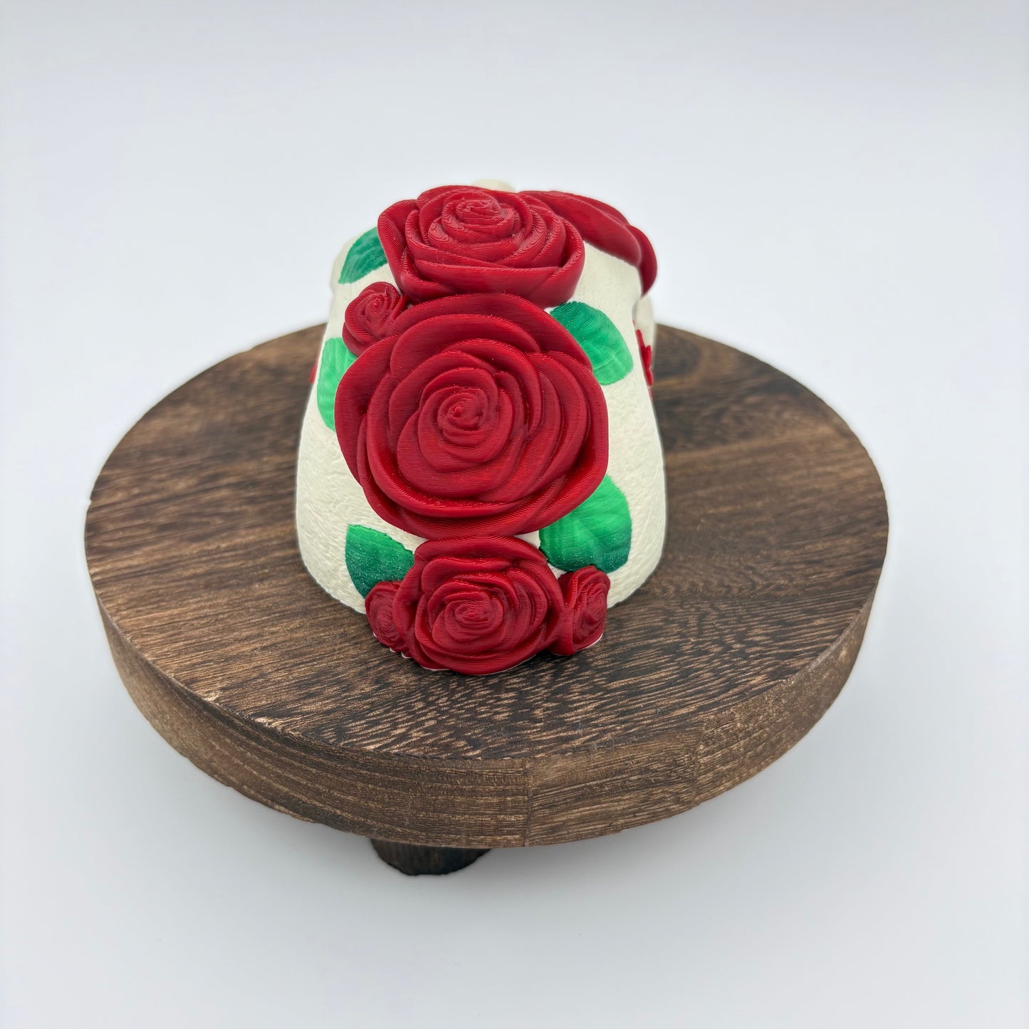 Skull Rose Wall Hanging - Gothic 3D Printed Dark Decor