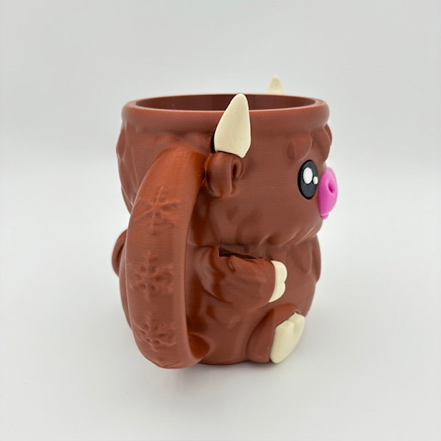 Highland Cow Ice Cream Pint Holder - 3D Printed - Cute Cow Cozy for 16oz Pints – Ben & Jerry’s Cup Sleeve