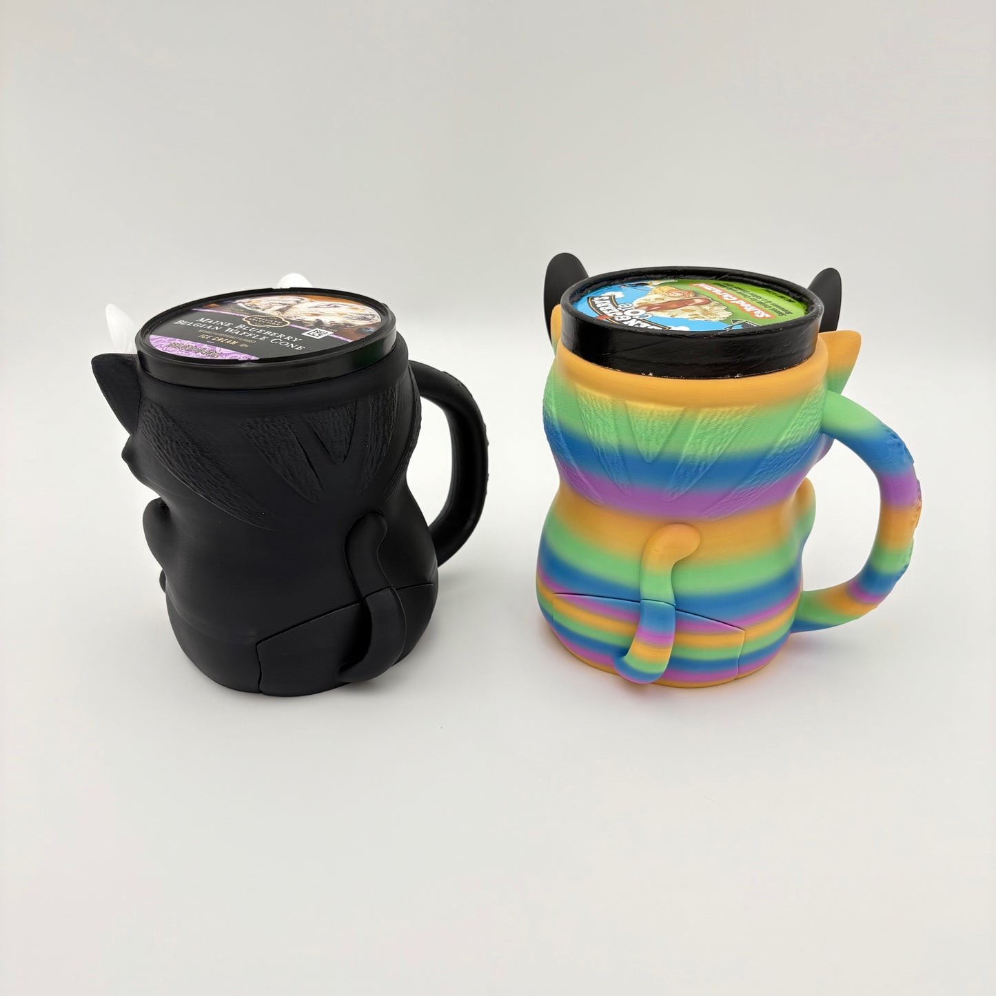 Cat Ice Cream Pint Holder – Cuddles the Cat Sleeve