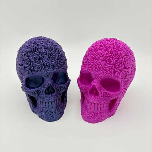 Bloom of Doom Skull – Spooky Gothic Rose Flower Decor