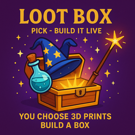 Build It Live! - Loot Box Pick - You Choose - 3D Prints - Build a Box